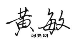 骆恒光黄敏行书个性签名怎么写