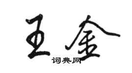骆恒光王金行书个性签名怎么写