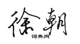 骆恒光徐朝行书个性签名怎么写