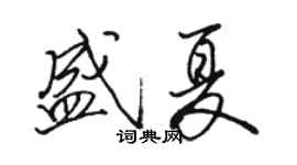 骆恒光盛夏行书个性签名怎么写