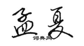 骆恒光孟夏行书个性签名怎么写
