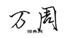 骆恒光万周行书个性签名怎么写