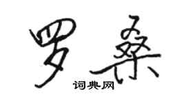 骆恒光罗桑行书个性签名怎么写