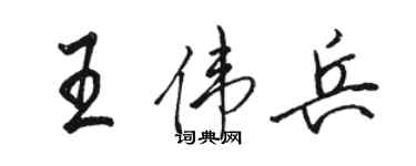 骆恒光王伟兵行书个性签名怎么写