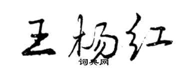 曾庆福王杨红行书个性签名怎么写
