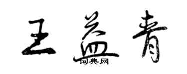 曾庆福王益青行书个性签名怎么写