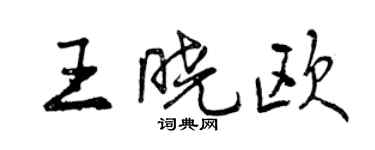 曾庆福王晓欧行书个性签名怎么写