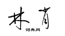 梁锦英林肖草书个性签名怎么写