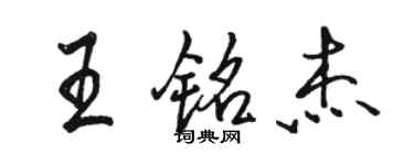骆恒光王铭杰行书个性签名怎么写