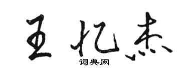 骆恒光王忆杰行书个性签名怎么写