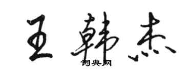 骆恒光王韩杰行书个性签名怎么写