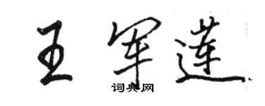 骆恒光王军莲行书个性签名怎么写