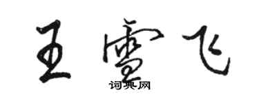 骆恒光王雪飞行书个性签名怎么写