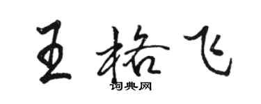 骆恒光王格飞行书个性签名怎么写