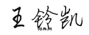 骆恒光王铃凯行书个性签名怎么写