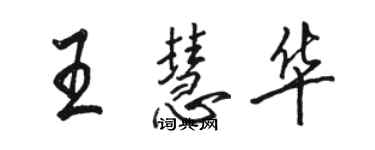 骆恒光王慧华行书个性签名怎么写