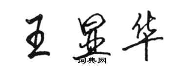 骆恒光王显华行书个性签名怎么写