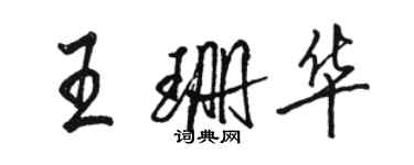 骆恒光王珊华行书个性签名怎么写