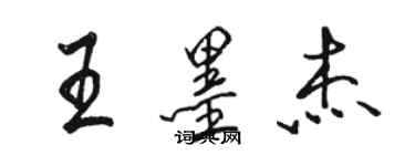 骆恒光王墨杰行书个性签名怎么写