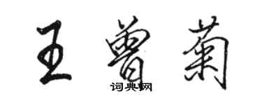 骆恒光王曾菊行书个性签名怎么写