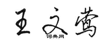 骆恒光王文莺行书个性签名怎么写