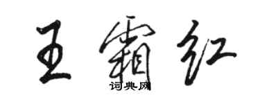 骆恒光王霜红行书个性签名怎么写