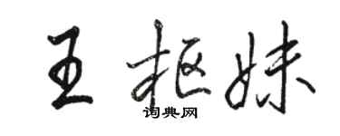 骆恒光王枢妹行书个性签名怎么写