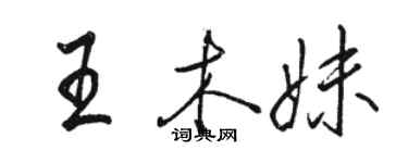 骆恒光王木妹行书个性签名怎么写