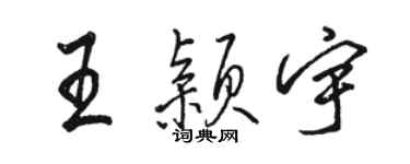 骆恒光王颖宇行书个性签名怎么写