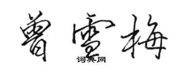 骆恒光曾雪梅行书个性签名怎么写