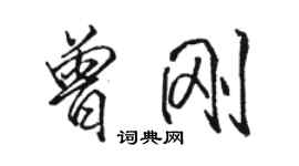 骆恒光曾刚行书个性签名怎么写