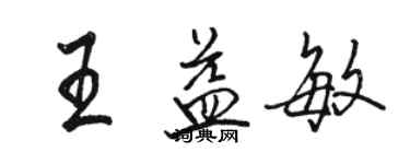 骆恒光王益敏行书个性签名怎么写