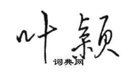 骆恒光叶颖行书个性签名怎么写