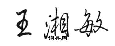 骆恒光王湘敏行书个性签名怎么写