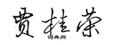 骆恒光贾桂荣行书个性签名怎么写