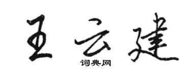 骆恒光王云建行书个性签名怎么写