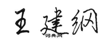 骆恒光王建纲行书个性签名怎么写