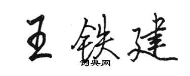 骆恒光王铁建行书个性签名怎么写