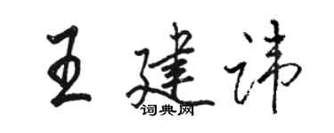 骆恒光王建讳行书个性签名怎么写