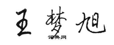 骆恒光王梦旭行书个性签名怎么写