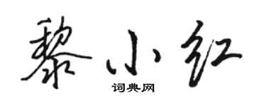 骆恒光黎小红行书个性签名怎么写