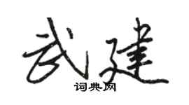 骆恒光武建行书个性签名怎么写