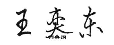 骆恒光王奕东行书个性签名怎么写