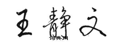 骆恒光王静文行书个性签名怎么写