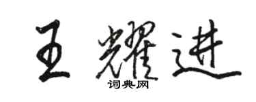 骆恒光王耀进行书个性签名怎么写