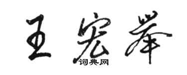 骆恒光王宏举行书个性签名怎么写