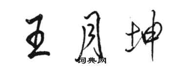 骆恒光王月坤行书个性签名怎么写