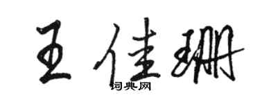 骆恒光王佳珊行书个性签名怎么写