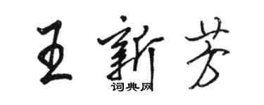 骆恒光王新芳行书个性签名怎么写