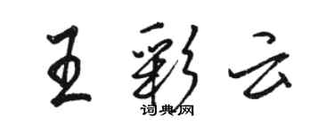 骆恒光王彩云行书个性签名怎么写